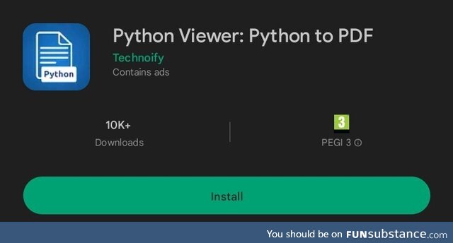 Python to what?