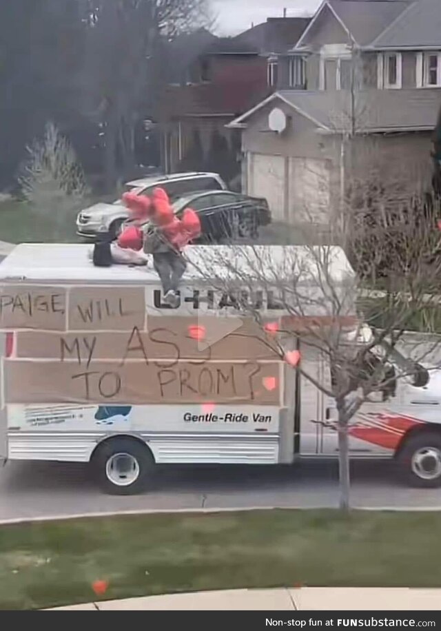 A for effort. Prom proposal