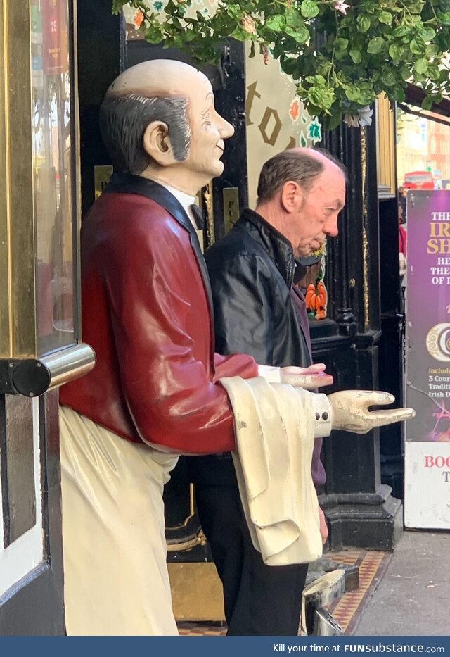 When life (kinda) imitates art...         Dublin city centre