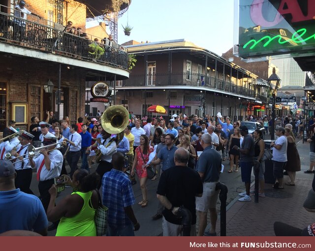 Second Line through the French Quarter- New Orleans, LA