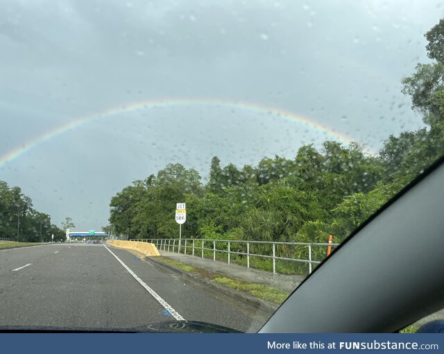 Florida sky welcoming pride month!