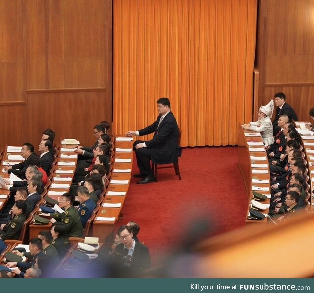 Former NBA player Yao Ming attending the annual session of the National People’s