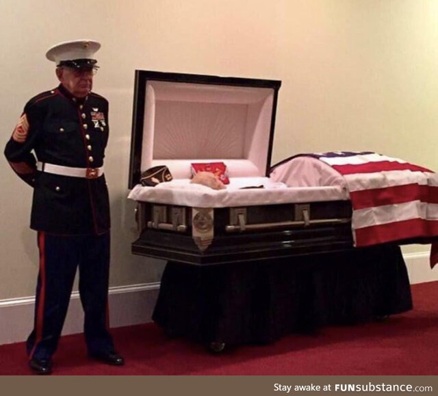 Retired Marine kept a promise made to a friend in a bunker in Vietnam, to stand guard one