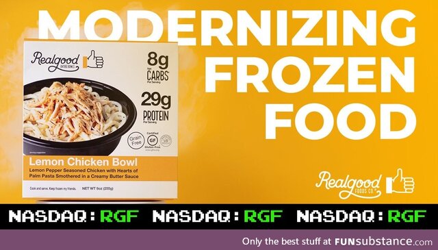 NASDAQ: RGF - Changing the Frozen Food Game with Nutritious, High Protein, Low Carb &