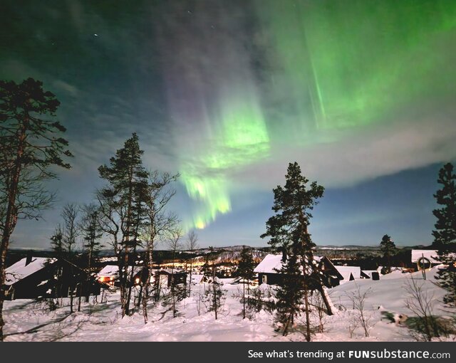 Aurora at my cabin in Norway