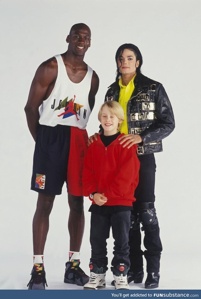 Michael Jordan, Michael Jackson & Macaulay Culkin in their prime