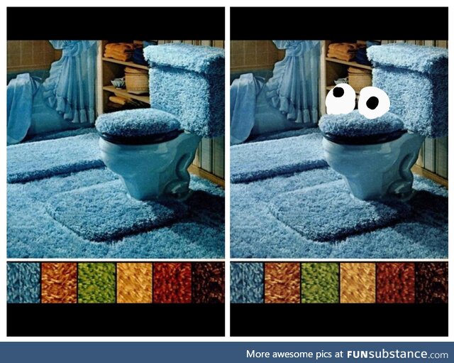 Well, it's a cookie monster toilet