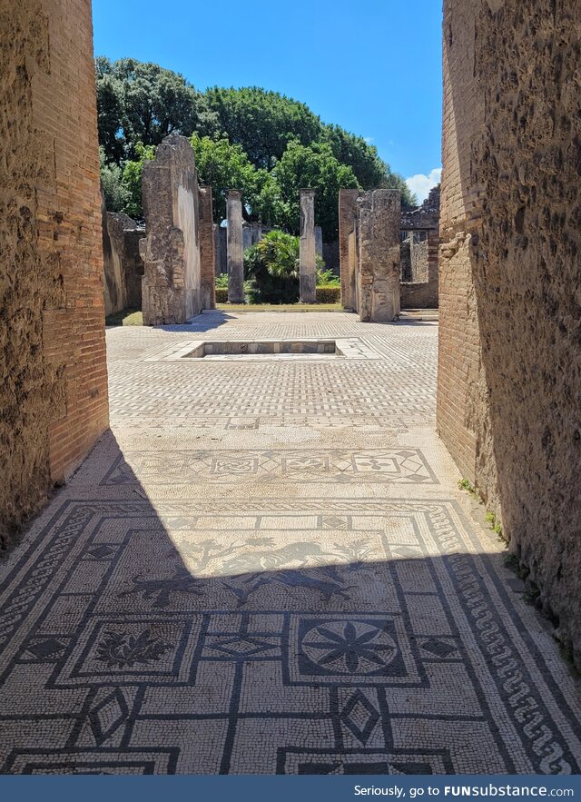 Mosaic in Pompeii