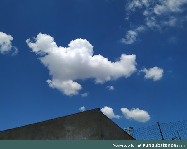 Look at that cloud formation. You don't see that everyday. Beautiful