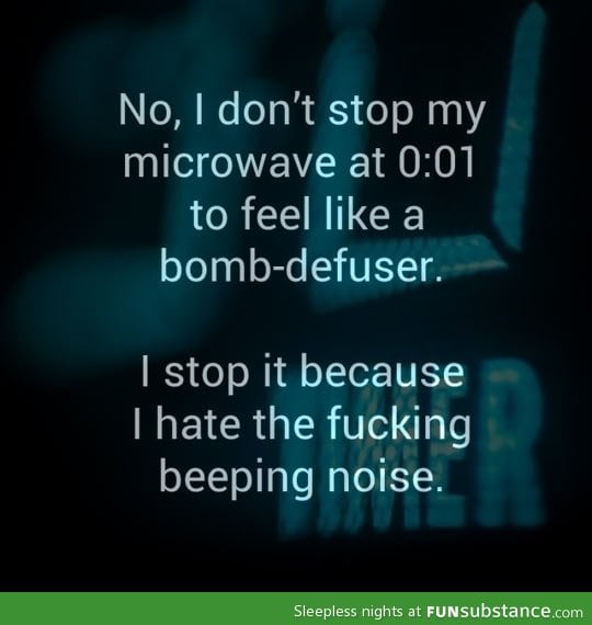 Stopping the microwave at the right time