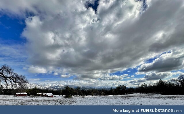 Clouds over the sierra nevada