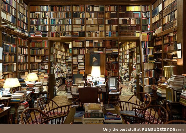 Home library of Johns Hopkins professor Dr. Richard Macksey in Baltimore