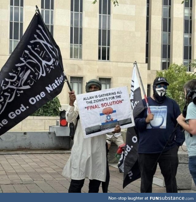 Protester during Netanyahu’s Address to Congress (Washington, DC)