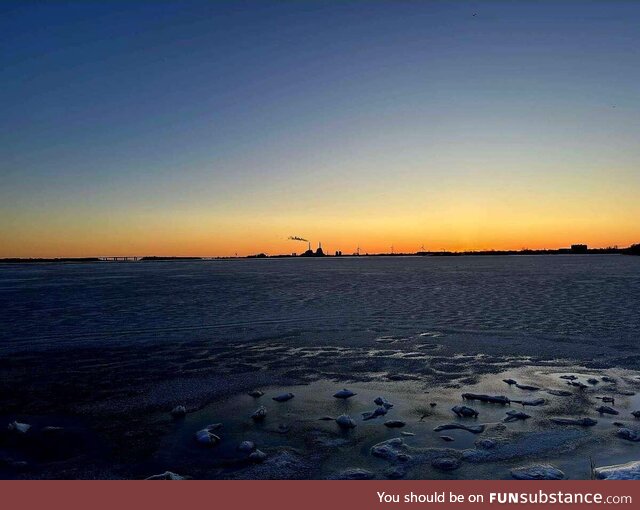 A sunset in Copenhagen