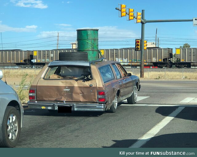 Junk in the trunk. And on the seats. And on top