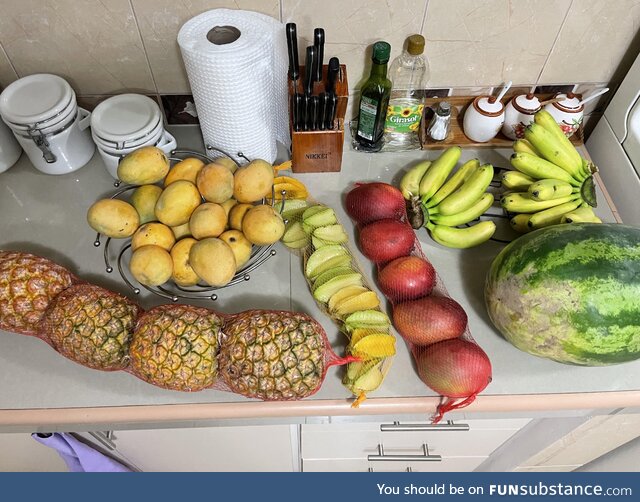 [OC] $10 worth of fruit in Ecuador