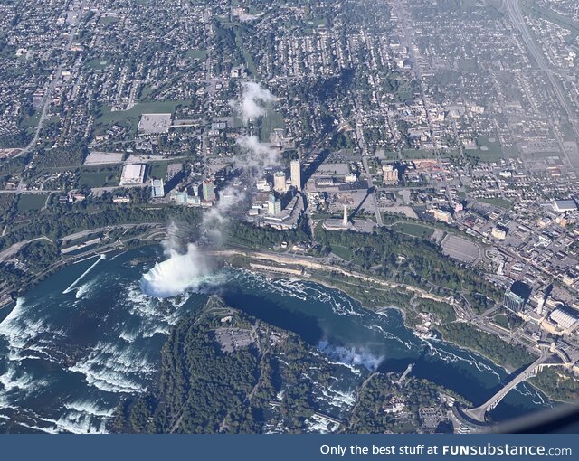 Niagara Falls from 20000ft