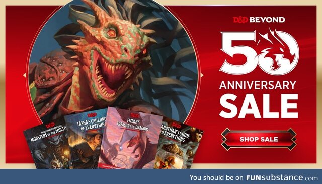 Get up to 50% off D&D books for a limited time on D&D Beyond