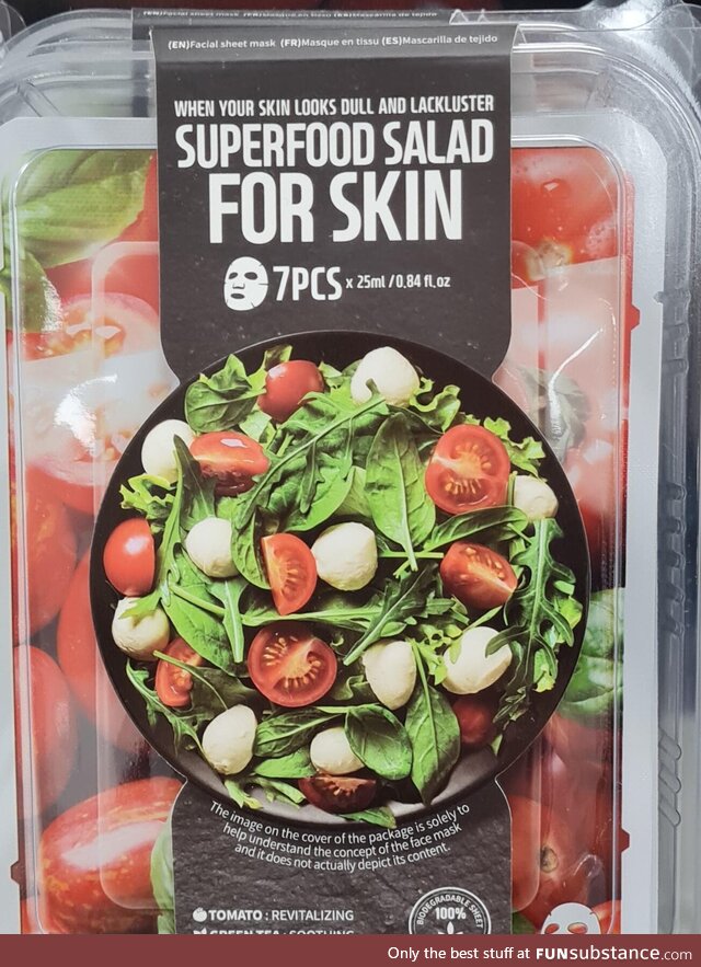 Could've called it "Salad for your skin"