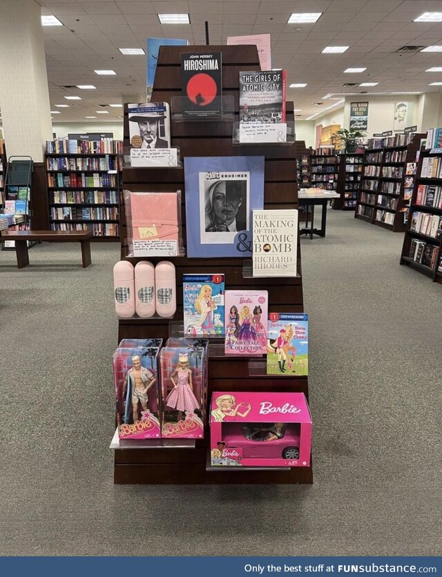 Barnes & noble display.