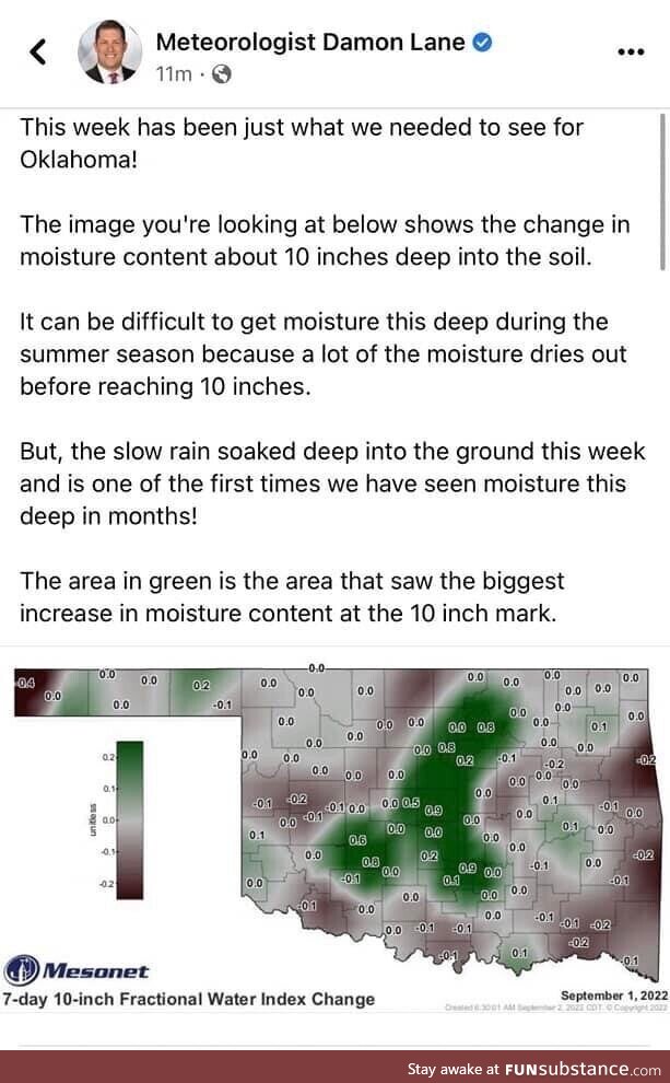 Local OKC meteorologist has an… uh… interesting description for this rainfall map