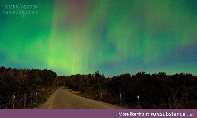 I photographed northern lights in Canada