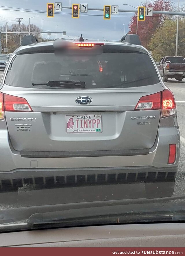 I would usually blur the license plate, but in this case