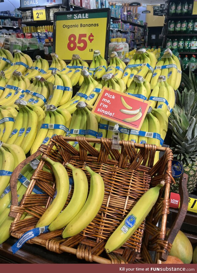 Didn’t expect to relate with single bananas today