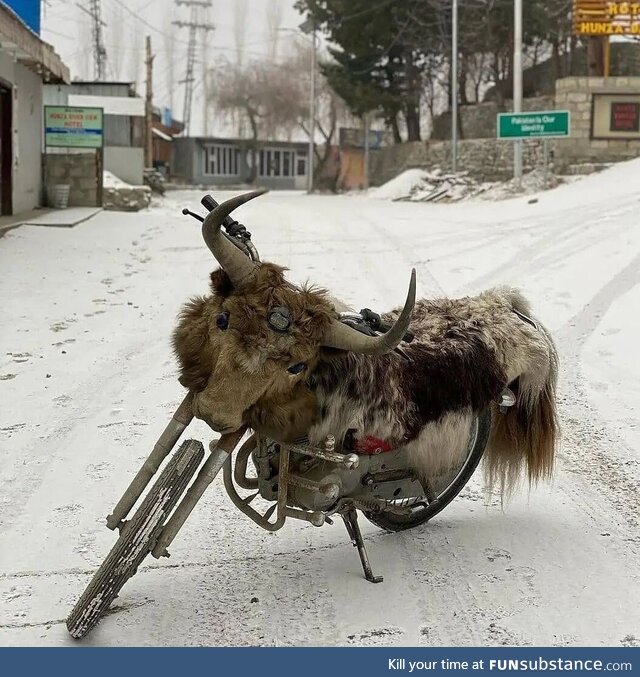 Mountain Yak motorcycle from Hunza, Pakistan