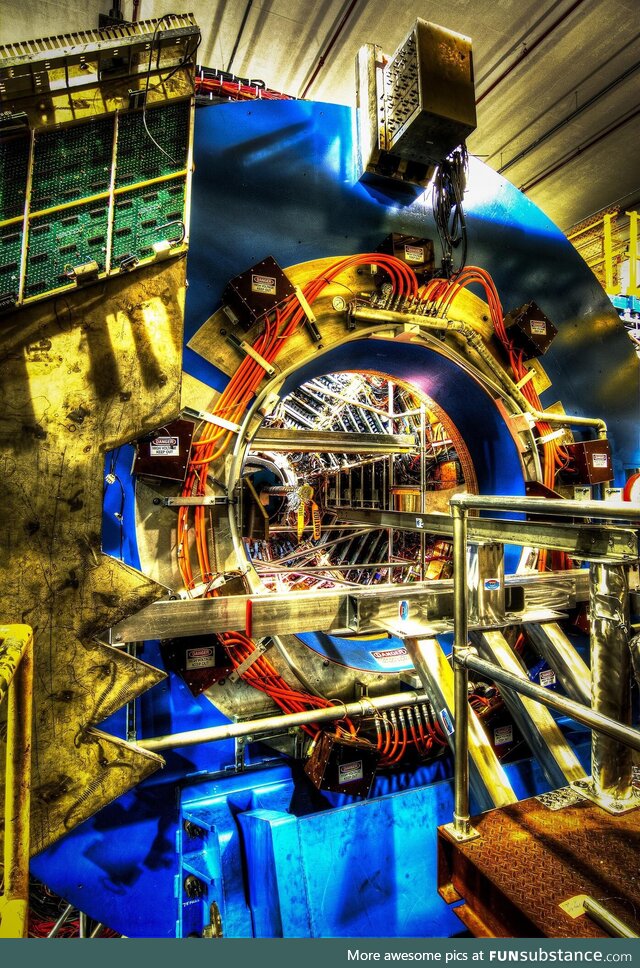 STAR detector (particle accelerator) at Brookhaven National Laboratory photographed by