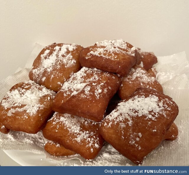 Some beignets I made seeing “The Princess and the Frog”