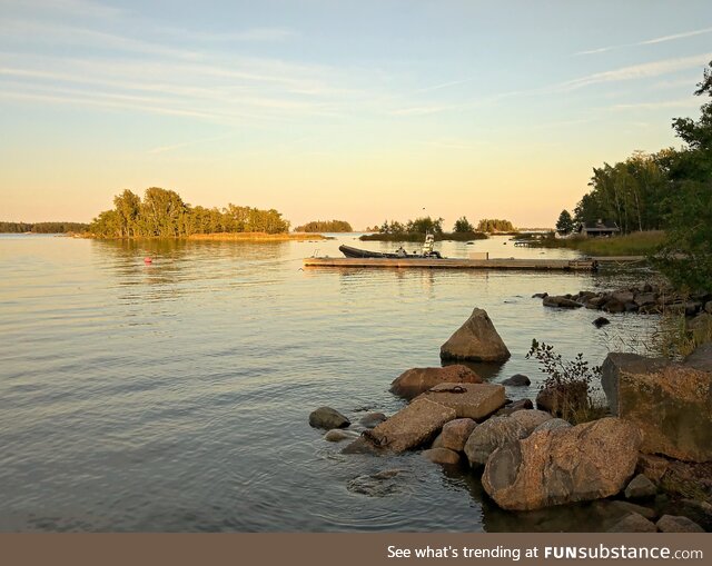 Summer evening by the sea in Finland [OC]