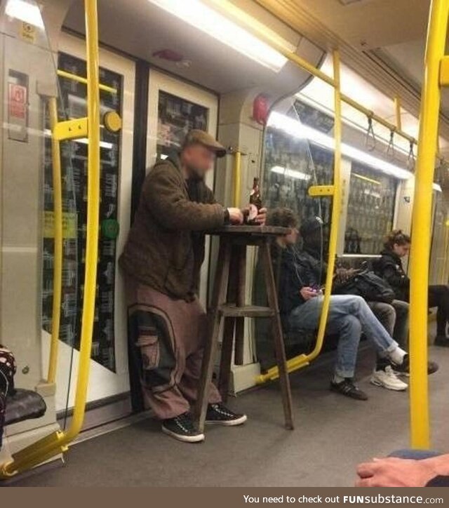 A Bar in a subway