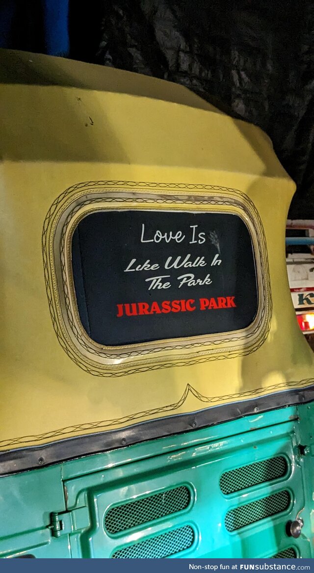 Some Tuktuk wisdom found in the streets
