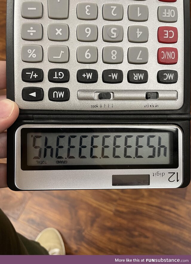 Apparently gen-z has their own version of the boobies calculator trick