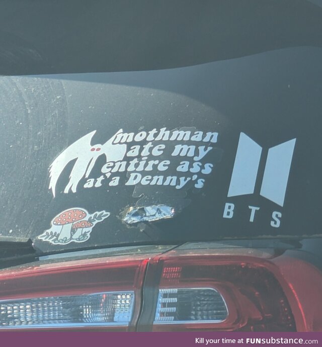 Seen some other ass eatery bumper sticker posts