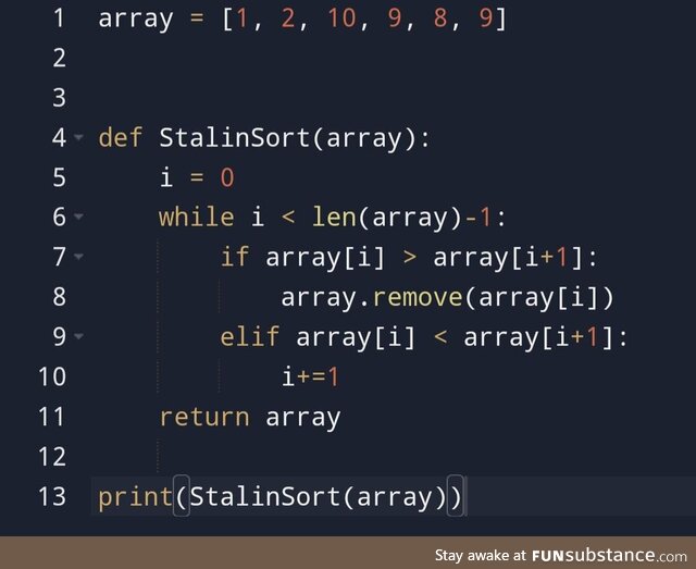 myFavoriteSortingAlgorithm