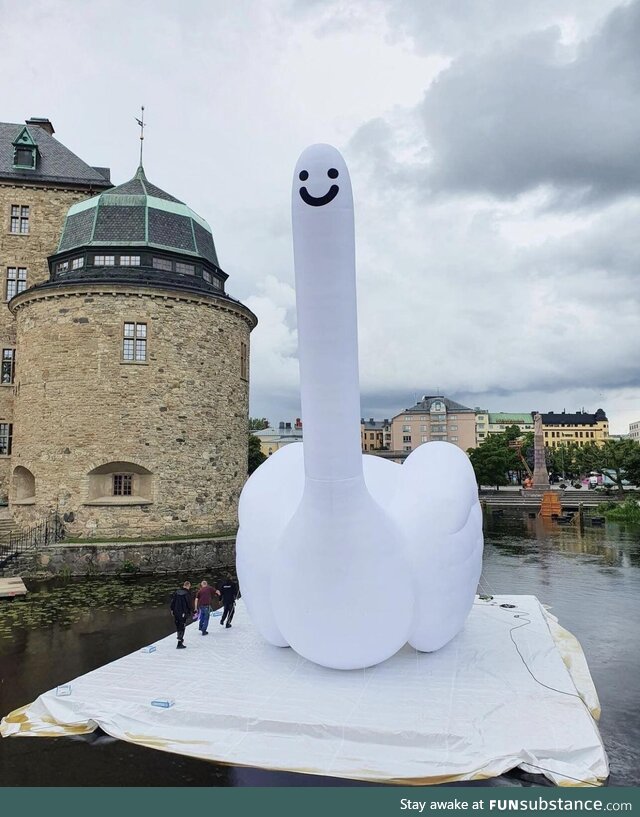 There is currently an art exhibition in my home town Örebro, Sweden. This is one of the