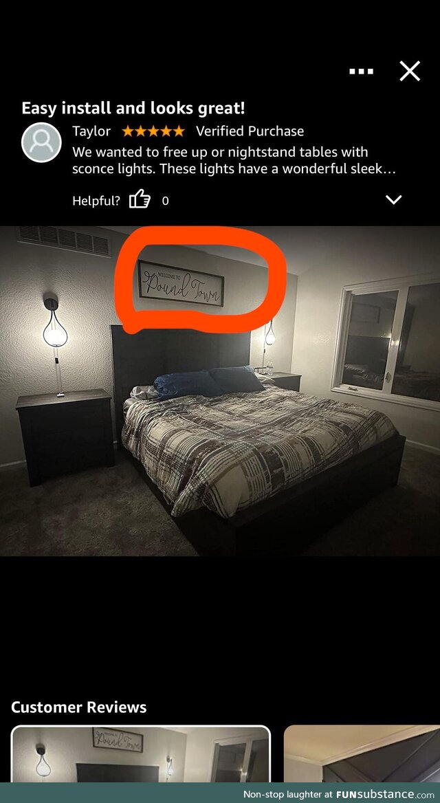 Was reading reviews for new light fixtures…