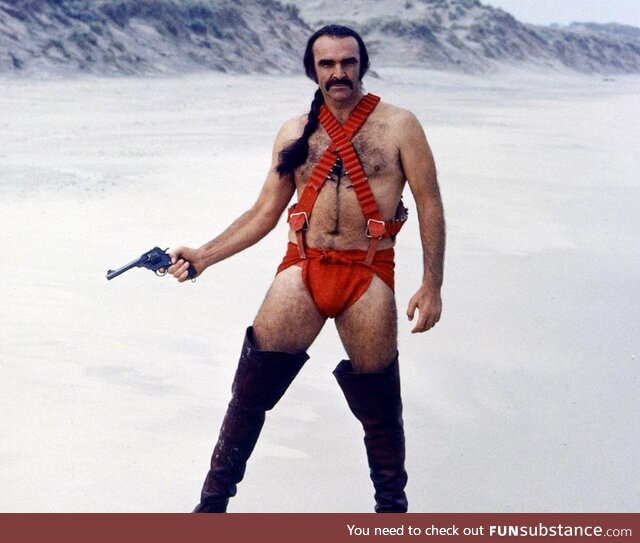 Sean Connery in Zardoz, 1974