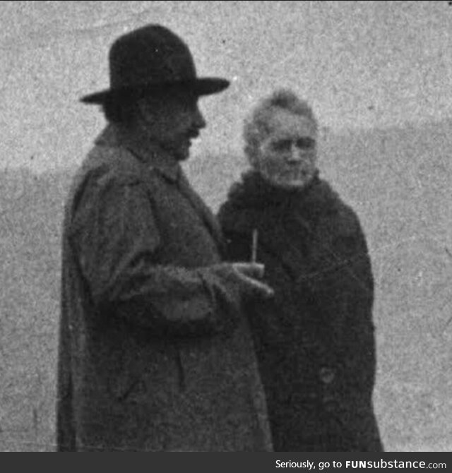 Marie Curie with Albert Einstein (A letter from a friend)