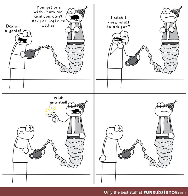 One wish genie
