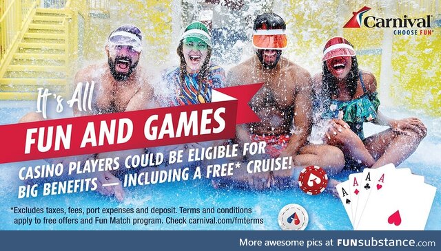 ICYMI: You could be eligible for a FREE* CRUISE when you show us your casino status! Sign