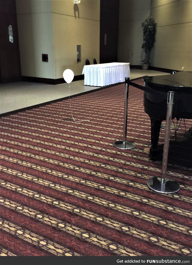 Took this picture of a balloon in a hotel lobby years ago, something about the photo