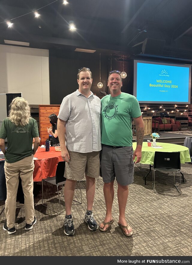 Just met this guy, turns out we both have been going by “Tiny” our whole lives! (7’