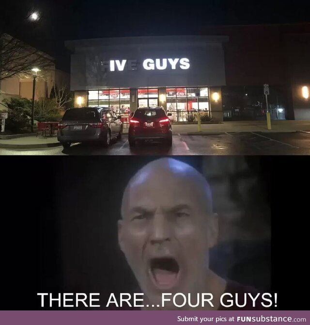 Shouldn't it be "V Guys"