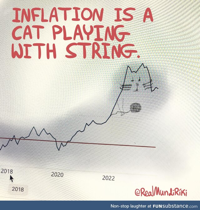 Inflation is a cat playing with string
