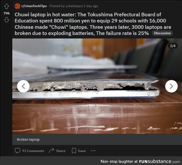 Chinese laptops explode, what a suprise