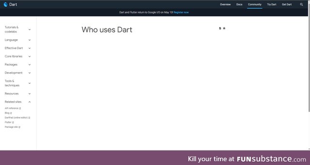 Who uses Dart