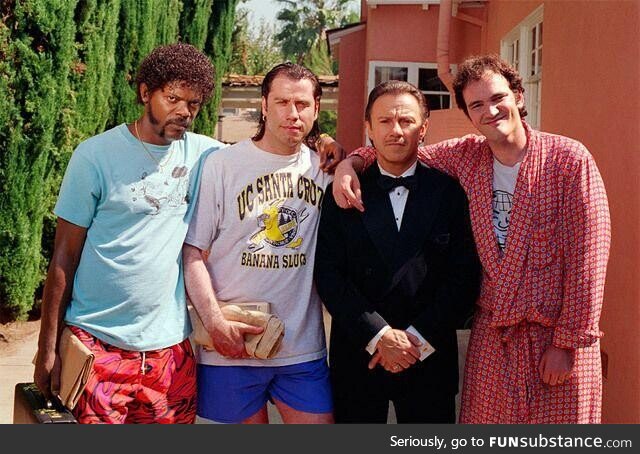 At the set of Pulp Fiction
